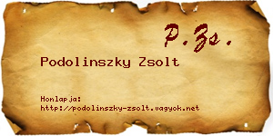 Podolinszky Zsolt névjegykártya